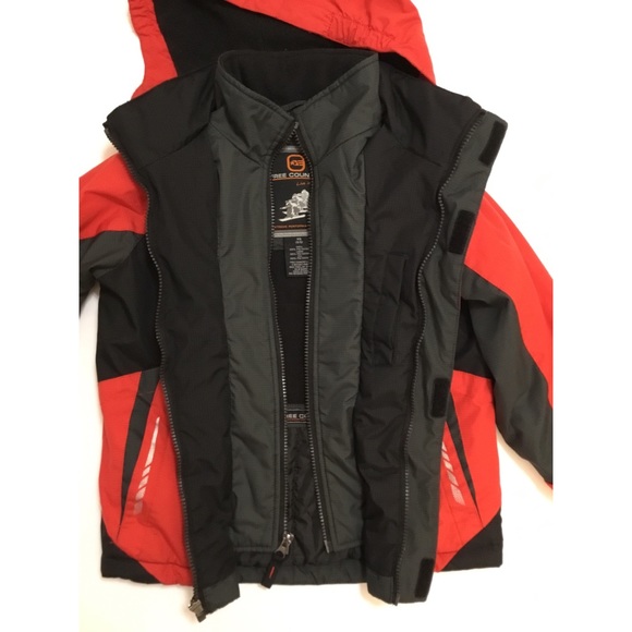Free Country Red/Black Ski/Snowboard Winter Jacket Sz XS 4/5 - Picture 5 of 9